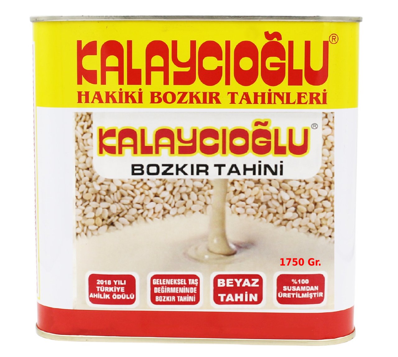 Kalaycıoğlu Beyaz Tahin 1750 Gr. TENEKE